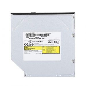 ASHATA Graveur de DVD, Graveur de DVD graveur de DVD Lecteur de graveur de DVD Lecteur Optique Graveur de CD pour Ordinateur Portable, Lecteur de DVD Capable de Lire des CD, DVD, VCD (Richer-R123, neuf)