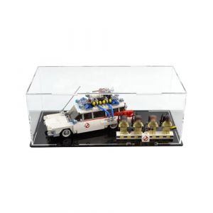 icuanuty Vitrine en acrylique pour Lego 21108 Ghostbusters Ecto-1, rangement et organisation protégés de la poussière pour modèle Lego, dimensions : 31 x 20 x 21 cm (vitrine acrylique uniquement) (icuanuty EU, neuf)