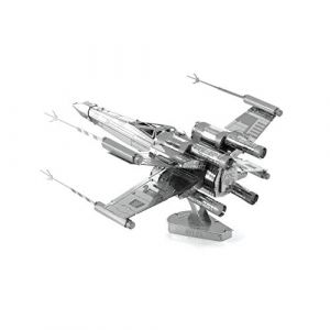 Metal Earth Mod&egrave;le 3D Star Wars X-Wing Fighter &ndash; Maquette X-Wing Starfighter &ndash; Construction Metallique &ndash; Puzzle 3D en Metal de 10.1 x 8.6 x 5.1 cm (DAM bv, neuf)