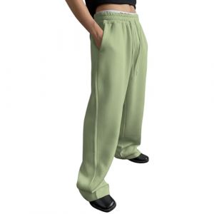 Pantalon Jogging homme Pantalon homme Fourr&eacute; Interieur Jogpant Running Bas De Jogging Ample Thermique Grande Taille Sweatpants Large Homewear Taille Elastique Baggy Fitness V&ecirc;tements 2#vert clair M (SHONTON, neuf)