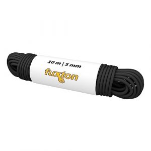 fuxton Corde en Caoutchouc 5 mm 10 m Noir (Elastique bache remorque, Corde d'extension, Bande élastique, Sandow, tendeur Elastique, Cordon Elastique pour bache Piscine) (wetalo, neuf)
