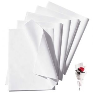 Zippicks 100 feuilles de papier de soie blanc, 50 x 70 cm Feuilles pour Sacs Cadeau, papier d'emballage cadeau Pour Remplissage Fleurs Artisanat Bricolage d&eacute;coration (ZIPPYPICKS, neuf)