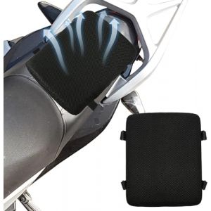 Coussin de siège de moto en gel 3D alvéolé pour moto, coussin d'assise respirant absorbant les chocs pour de longs trajets confortables (geminiband, neuf)