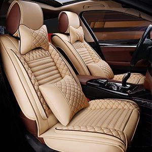 Housses de siège de Voiture pour Escalade 2006-2012 - Confortables Toutes Saisons - en Cuir synthétique - Beige (maipula, neuf)