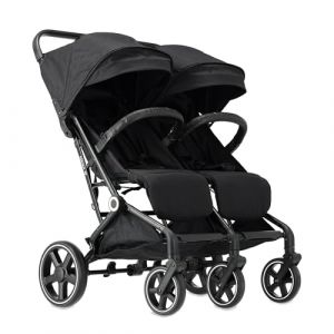 Deryan XP X2 Poussette 2 en 1 - Poussette pliable - De la naissance &agrave; 4 ans - Charge maximale par si&egrave;ge : 22 kg - Poussette pliable - Compact et pliable - Gris (Deryan, neuf)