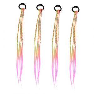 Beaupretty 4pi&egrave;ces &Eacute;lastique Tress&eacute; Pour Perruque Gar&ccedil;on Fille Coiffe Tress&eacute;e Cheveux Cordelette Tress&eacute;e Accessoire Photo Gar&ccedil;on Fille (kiLIHK, neuf)