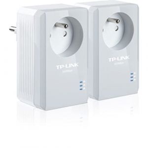 TP Link Kit de 2 CPL AV 600 Mbps avec prise integree (Monsieur Plus, neuf)