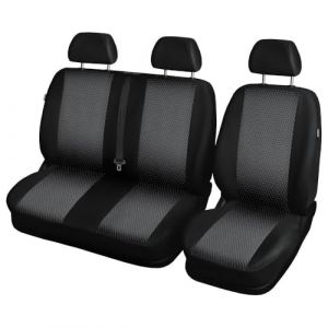 Mossa Housses de siège sur Mesure adaptées pour Renault Trafic II Van (2001-2014) 9 Places (siège Complet) - Housse Siege Voiture - Couverture Siege R1 (eMOSSA, neuf)