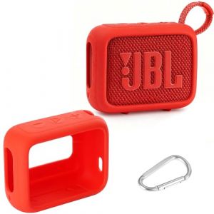AONKE Housse en silicone pour enceinte Bluetooth portable JBL Go 4 (rouge) (AONKESTORE, neuf)
