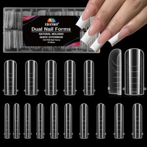 EBANKU 150PCS Poppit Ongle Kit, Réutilisable Capsule Americaine Ongle Gel Nail d'extension Kit Carré Faux Ongles Couverture Complète, PMMA Gel Pose Manucure pour Femme Fille (EU-Prominer, neuf)