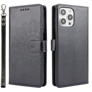 ELTEKER Etui Coque pour iPhone 14 Pro Max, [Housse en Cuir] [Etui &agrave; Rabat avec Porte Carte] Magn&eacute;tique Clapet Pochette Portefeuille Case pour iPhone 14 Pro Max - Noir (ELTEKER, neuf)