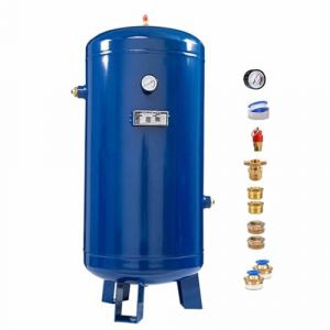 réservoir d'air Réservoir d'air en acier carbone avec raccords, 5 10 15 20 25 30 40 50 60 80 100 L Réservoir pour petit compresseur d'air, Réservoir d'air horizontal/vertical pour air pressurisé(26.4G (FR Magasin Phare, neuf)