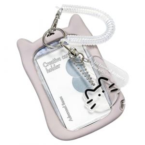 VONJUMA Kpop Porte-Carte Photo Porte-Badge Porte-Badge Porte-Badge Porte-Badge Pour Album Idole Photo Bus D'&Eacute;tudiant Porte-Cl&eacute;s &Eacute;tui De Protection Pour Photo Gris (VONJUMA STORE, neuf)