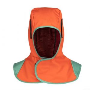 HpLive Capuchon de protection contre le feu pour soudeur, cagoule de soudure, capot de protection respirant pour soudeur - Capuchon de soudeur ignifuge (orange) (Focuslifeshop-eu, neuf)