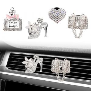 Pinsheng Lot de 4 Clips de Ventilation pour Diffuseur de Voiture - Décorations D'Évent et Désodorisant pour Intérieur de Voiture (Ablosso, neuf)
