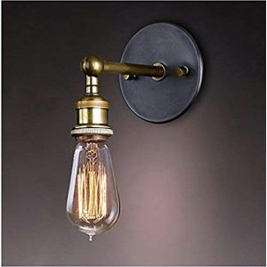 Mifire Rétro Luminaire Applique Industriel E27 Antique Luminaire Réglable Finition de Laiton Éclairage Vintage Edison pour Décoration de Maison Bar Restaurants Café Club (ampoule non compris) (FLTRADE, neuf)