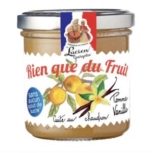 Lucien Georgelin Pur&eacute;e de fruits Pomme Vanille "Rien que du Fruit" le bocal de 150g (Lucien Georgelin, neuf)