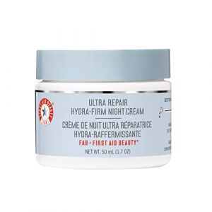 First Aid Beauty, Cr&egrave;me de Nuit Ultra R&eacute;paratrice (50 ml), Effaceur des Rides et Ridules, Hydrate et Raffermit, pour Peaux Sensibles, Mixtes &agrave; Grasses (First Aid Beauty UK, neuf)