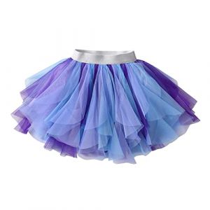 DXTON Fille Jupe Danse Jupe Tutu Princesse B&eacute;b&eacute; Jupe Sequin Ballet Jupe SK219 6-7 Ans (Dxton, neuf)