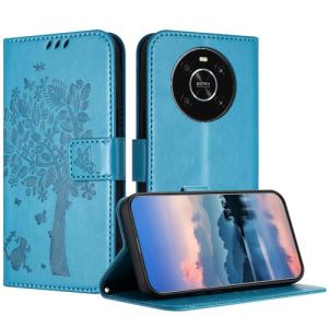 JayModCase Coque pour Huawei Honor Magic 4 Lite/X30/X9 5G/4G, Coque Portefeuille Housse Cuir avec Porte Cartes et béquille Fermeture magnétique Étui pour Huawei Honor Magic 4 Lite - Bleu (HXM STORE - EU, neuf)