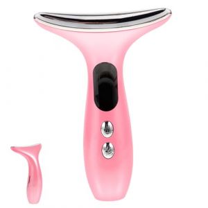 Healeved Masseur de cou appareil anti-rides outil de beauté du cou réducteur double menton les rides machine appareil pour éliminer les rides du cou visage plus mince abdos rose (Accompany JY, neuf)