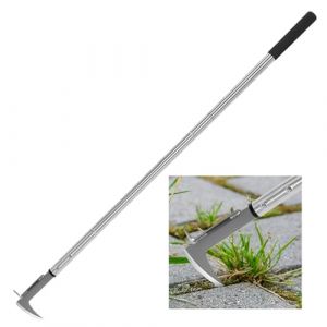 Couteau désherbeur Manuel,désherbeur à Manche Long,138-105-69cm réglable,Outil Désherbage pour Jardin，désherbeur Ergonomique (BARAYSTUS, neuf)