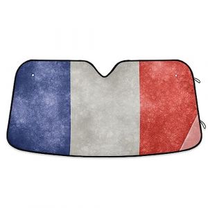 Pare-soleil pour pare-brise de voiture Motif drapeau français (YXXCM, neuf)