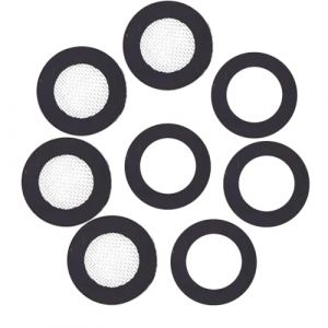 JEYORZY Lot de 4 Joints de Filtre pour Pomme de Douche 3/4" et 4 Rondelles en Caoutchouc, Créent un Joint pour éviter les Fuites, pour Pomme de Douche Fixe/Tuyau de Douche à Main 1/2" (Wacicy EU, neuf)