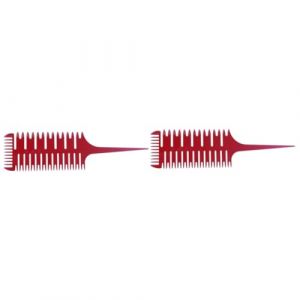 Lot De 2 Brosses À Cheveux En Forme Darête De Poisson À 3 Faces Pour Mèches Et Coloration (HuanYH, neuf)
