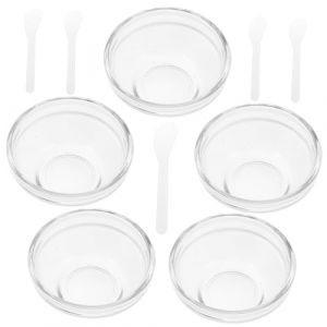 Gogogmee Bol pour Masque Facial Modulant en Verre Solide, Kit de M&eacute;lange B&acirc;tonnets, pour Soins Cosm&eacute;tiques Maison (Xiaanmall, neuf)
