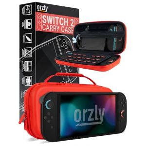 Orzly Étui de Transport pour Console Nintendo Switch 2 (2025), étui Rigide avec Rangement Intelligent pour Accessoires et 20 Poches pour Jeux, édition Coffret Cadeau (Syntiga Europe - FR, neuf)