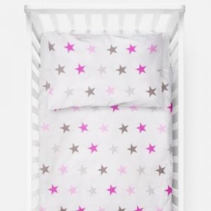 Baby Comfort Parure de Lit 4 Pi&egrave;ces (Couette 120x90 cm, Oreiller 40x60 cm avec Housse de Couette, Taie d&rsquo;Oreiller) pour Lit de B&eacute;b&eacute; - Motif 19 (Baby Comfort Ltd, neuf)