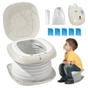 Siège de Toilette, Toilettes pour Enfants, Toilettes Pliantes, Pliante Toilettes, Siège de Toilette pour Enfants, Toilettes Portables, Pot Pliant de Voyage Portable, Siège Toilette Pliable (Gris) (DING VICTORY LIMITED, neuf)