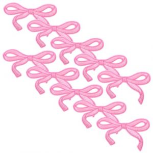 OATIPHO 10 pièces Patch Thermocollant Nœud Brodé Lot pour Vêtements Accessoires Jean Chapeaux DIY Réparation Couture Garçon Fille (Tsun Ki-sung, neuf)