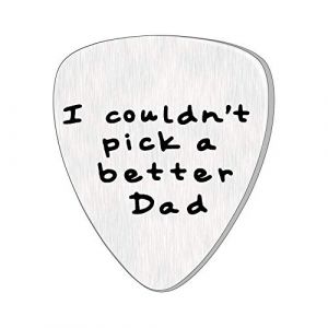AGR8T Médiator de Guitare pour Papa Papa Père Père Charm Pendentif en Acier Inoxydable I NE Pourrait Pas Choisir Une Meilleure Papa (Special Collection, neuf)