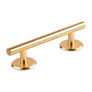 TISHITA Fingerboards Rail Rampe Accessoire D'Entraînement Doigts Planche Skate Miniature Construction Métal Aluminium Adapté pour Initiation Concours Collecti, or Rond (TISHITA-EU, neuf)