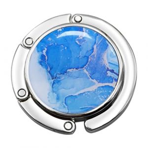 Bexdug Porte-Monnaie pour Table - Crochet de Sac &agrave; Main Pliable Rond,Crochet Porte-Sac &agrave; Main, Support de Sac pour Table, Crochet de Bureau, Cintre de Sac pour Femmes et Filles pour Dessus de Table (Zhise, neuf)