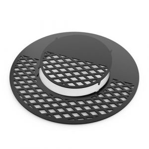 Onlyfire Grille à Charbon avec Système de Grille dans la Grille, Ø 54,5 BBQ Plancha, Grille Barbecue Ronde, Céramique Antiadhésive, Pièces de Rechange pour Weber 57cm Barbecue à Charbon (Onlyfire Store, neuf)