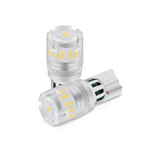 XELORD W5W T10 LED Ampoule 6000K Lumi&egrave;re Blanc Froid,Pas De Polarit&eacute; Con&ccedil;u,Lampe de Lecture de Voiture,Lampe de Plaque D'immatriculation,12V (2 Pcs) (XELORD, neuf)