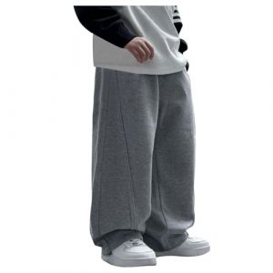 Pantalon pour GarçOn 2025 Adolescent GarçOns Pantalon avec Ceinture éLastique avec Boutons-Pression Pantalon Jogging DéContractéS SurvêTement Long Et Baggy pour Enfants 5-14 Ans (MAIE25, neuf)