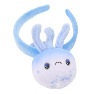 Healifty Bandeau en Peluche M&eacute;duse Bleu Oc&eacute;an Serrage-T&ecirc;te Doux et Ajustable pour Cosplay Animaux Marins Accessoire Photo et D&eacute;guisement Th&egrave;me Oc&eacute;an F&ecirc;te et Soins du Visage (Madonna Tied, neuf)