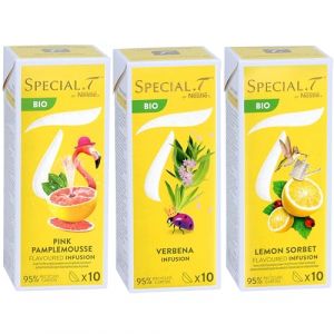 Spécial T 30 capsules - Mélange d'agrumes Bio - Pamplemousse rose, verveine et sorbet citron - 10 capsules par paquet - pour machine à thé Nestlé - Infusion de thé (Universdeproduits, neuf)
