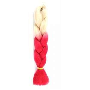 LYVQZPWLRla mode synthétique, Extensions de cheveux synthétiques tressés de 61 cm for femmes, coiffures à faire soi-même, jaune, orange, blond(M32) (KanHuaDeY, neuf)