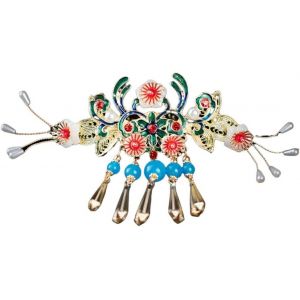 Épingles à cheveux de mariée, bâtons à cheveux Hanfu, épingles à cheveux chinoises for filles, accessoires for cheveux de fée Hanfu, pince à cheveux en perles de cristal, casque de mariage ancien, com (ZCYXCM, neuf)