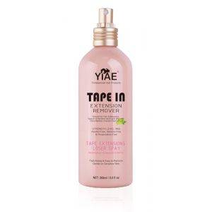 YIAE Extensions de cheveux &agrave; bande adh&eacute;sive 260 ml | Solvant doux sans alcool/silicone pour les perruques &agrave; bande adh&eacute;sive, k&eacute;ratine & lace | Remover d'extensions avec extrait de citron bio pour peaux (YIAE BEAUTY, neuf)