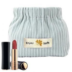 Sac de Maquillage Manchester, Sac &agrave; Rouge &agrave; L&egrave;vres en Manchester,Petite pochette de maquillage en velours c&ocirc;tel&eacute; doux | Sac de rangement portable avec ouverture &eacute;lastique, sacs de rangement tendance (niexuy, neuf)