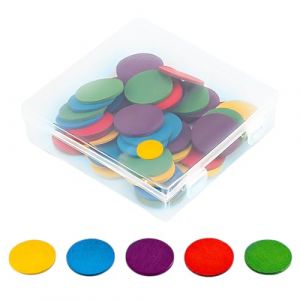 LACHT Lot De 50 Plaquettes R&eacute;versibles En Plastique Avec Bo&icirc;te De Rangement Pour Math&eacute;matiques Pour Les Mains Des Enfants, L'&Eacute;cole Primaire, Les T&acirc;ches De Calcul Primaire (candy27seven, neuf)