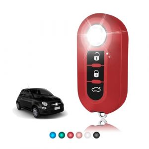 TOOMUME Coque Clé TPU Brillant, Etui Clé Étui Clé Adapté pour Fiat 500 500L 500C Grande Punto Panda Brava Bravo Doblo Ducato Abarth Lancia Y Ypslon Delta Musa (TOOMUME, neuf)