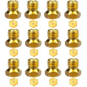 12Pcs Gicleur gaz Butane Universels pour plaque de cuisson au gaz naturel GPL, jets, buses et injecteurs 2x (0.5-0.7-0.8-0.9-0.95-1.1) (SCROLIEY, neuf)