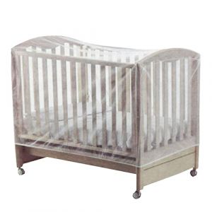 ISDI Moustiquaire pour berceau de b&eacute;b&eacute; - Anti-moustiques b&eacute;b&eacute; filet moustiquaire pliable pour lit 140 x 70 x 70 cm., 140X70X70CM, (ISDI) (BLANC EVEREST, neuf)